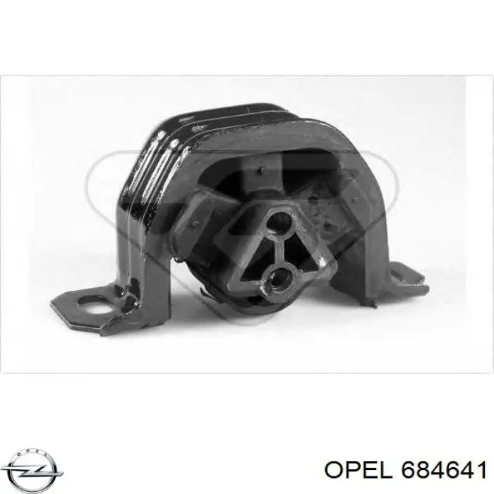 684641 Opel подушка (опора двигуна, ліва)