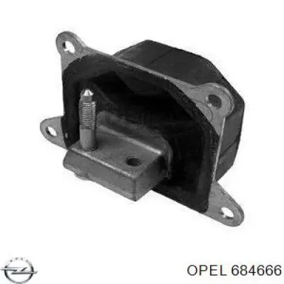 684666 Opel подушка (опора двигуна, права передня)
