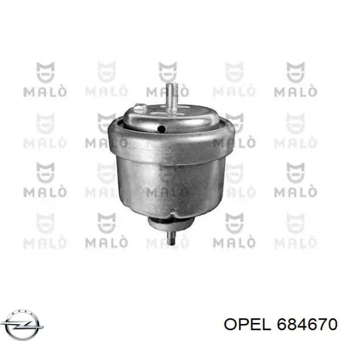 684670 Opel Права подушка мотора
