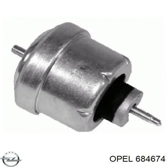 684674 Opel подушка (опора двигуна, права)
