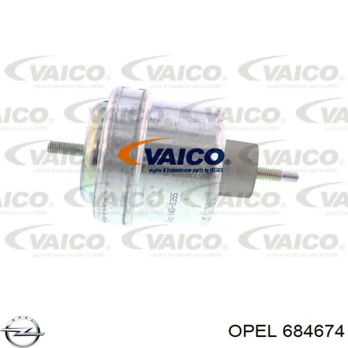 Права подушка двигуна Opel 684674 ціна, від 41.51 USD