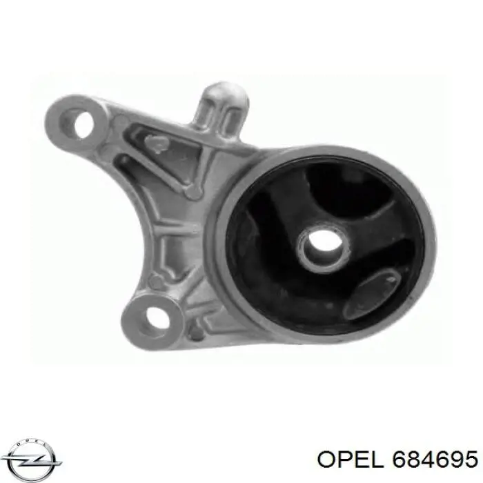 Подушка (опора) двигуна, передня 684695 Opel