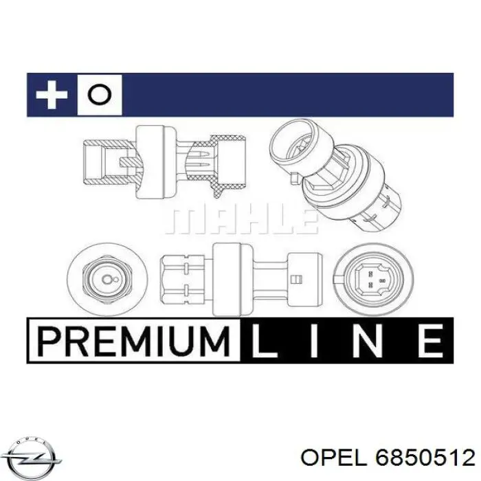 Купити 6850512 Opel Датчик тиску кондиціонера