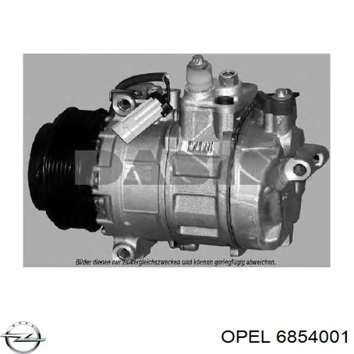 Компресор кондиціонера 6854001 Opel