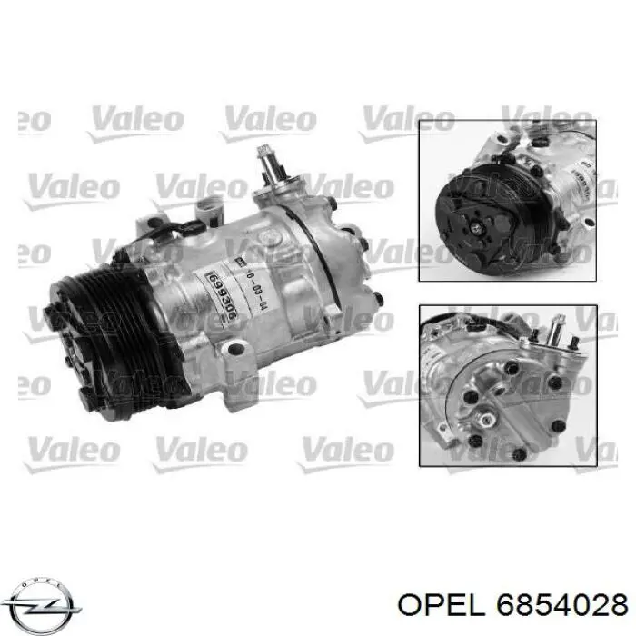 Купити 6854028 Opel Компресор кліматичної установки
