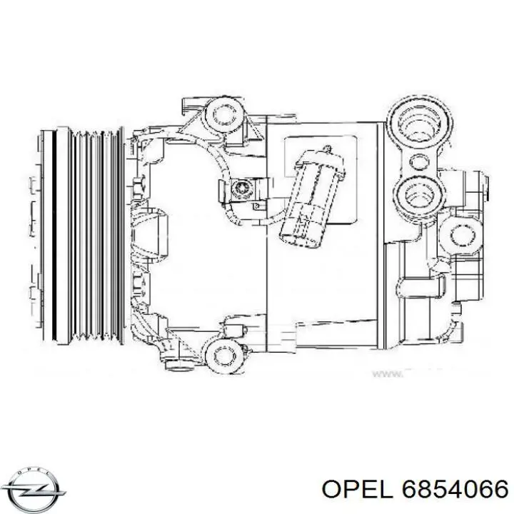 Купити 6854066 Opel Компресор кліматичної установки