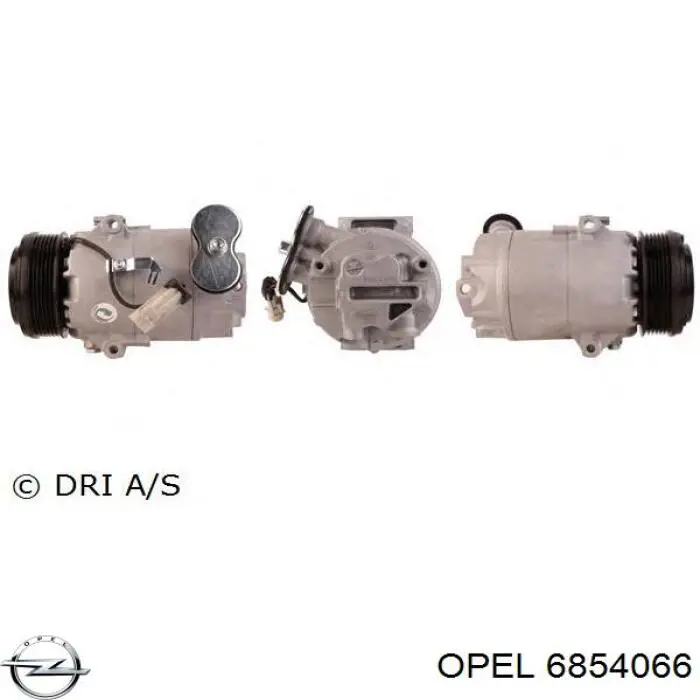 Компресор системи кондиціювання Opel 6854066 ціна, від 287.76 USD