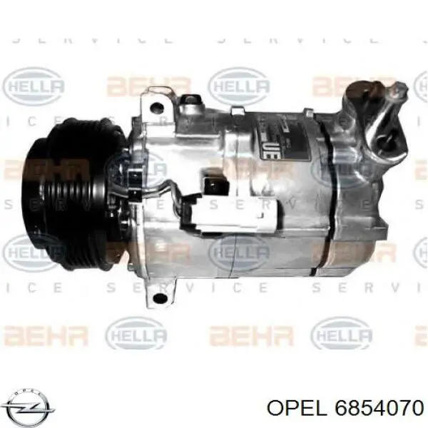 Компресор кондиціонера 6854070 Opel