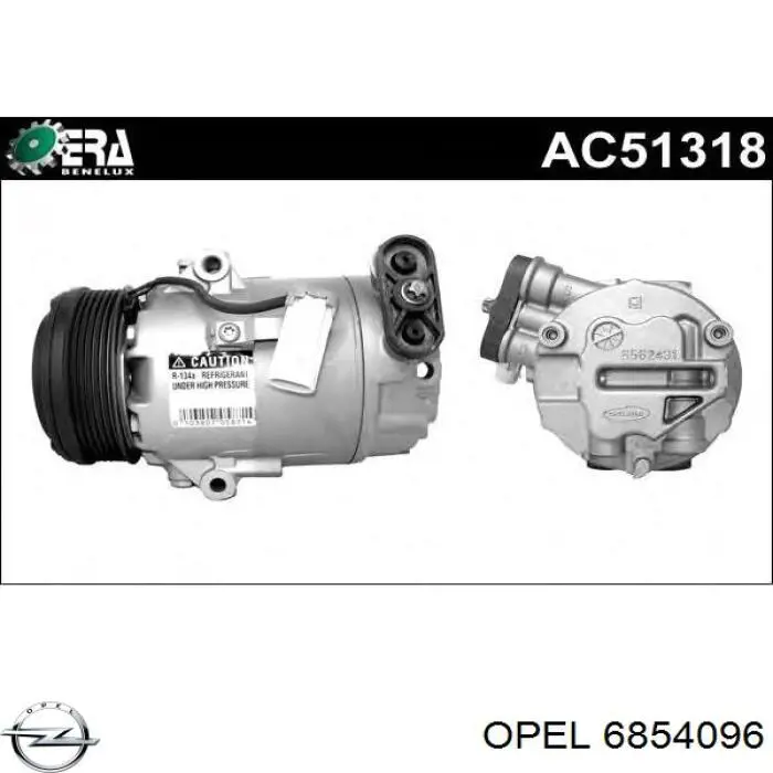 Купити 6854096 Opel Компресор кліматичної установки