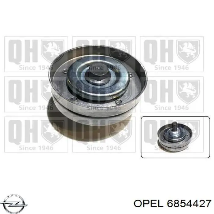 6854427 Opel Ролик натяжителя ременя агрегатів