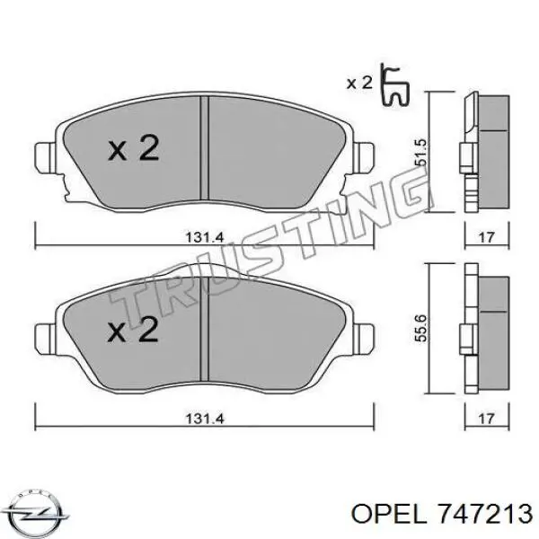 Прокладка піддону АКПП Opel 747213 ціна, від 14.28 USD