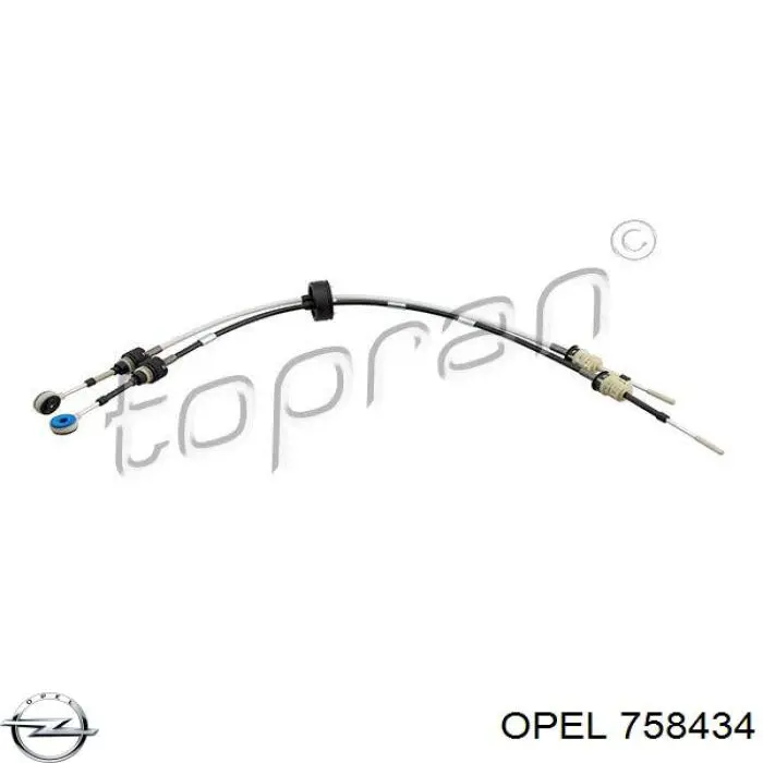 758434 Opel трос перемикання передач