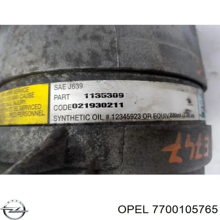 Купити 7700105765 Opel Компресор кліматичної установки