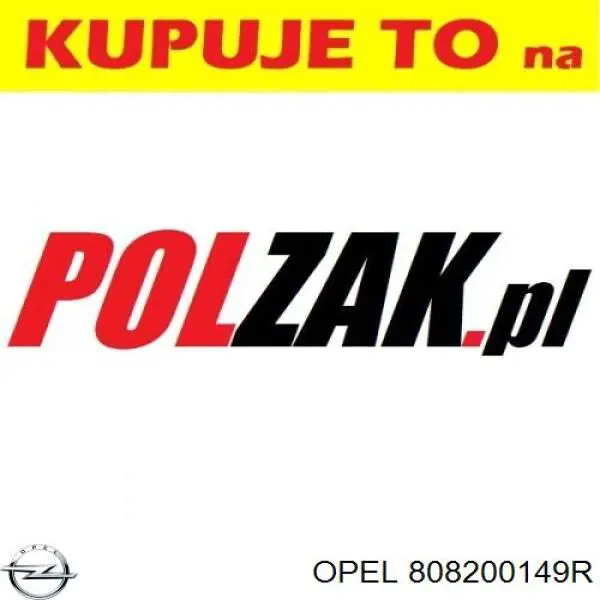 Молдинг передньої правої двері 808200149R Opel