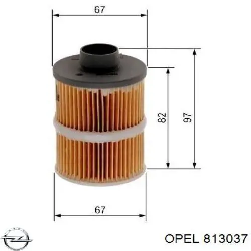 Корпус паливного фільтра 813037 Opel