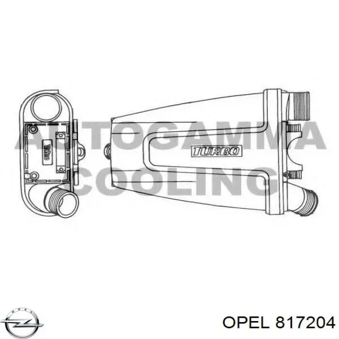 817204 Opel датчик положення дросельної заслінки (потенціометр)