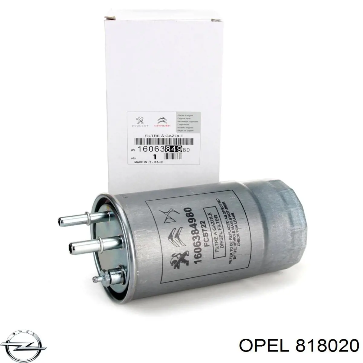 818020 Opel фільтр паливний