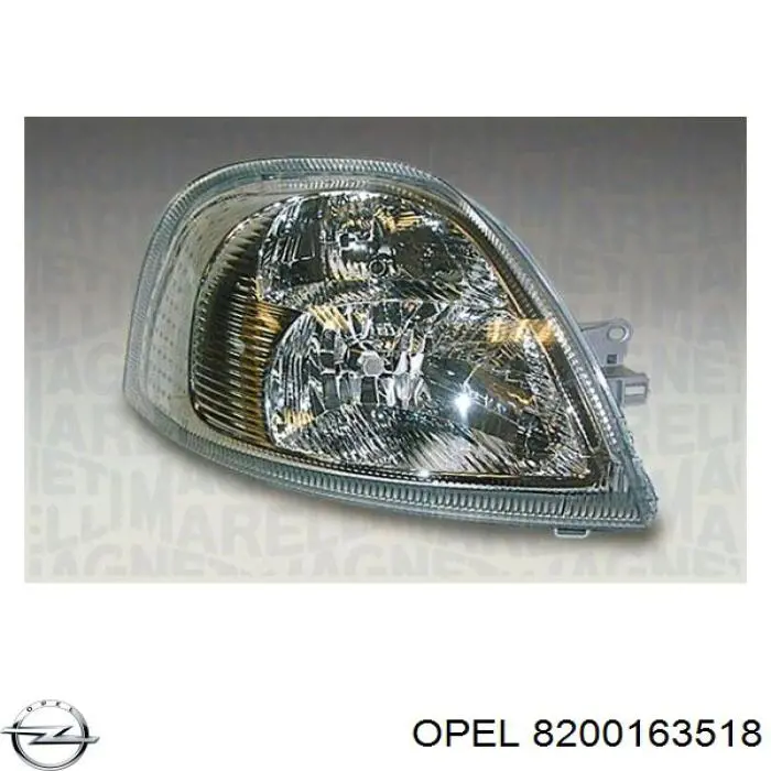 Купити 8200163518E Renault (RVI) Права блок фара