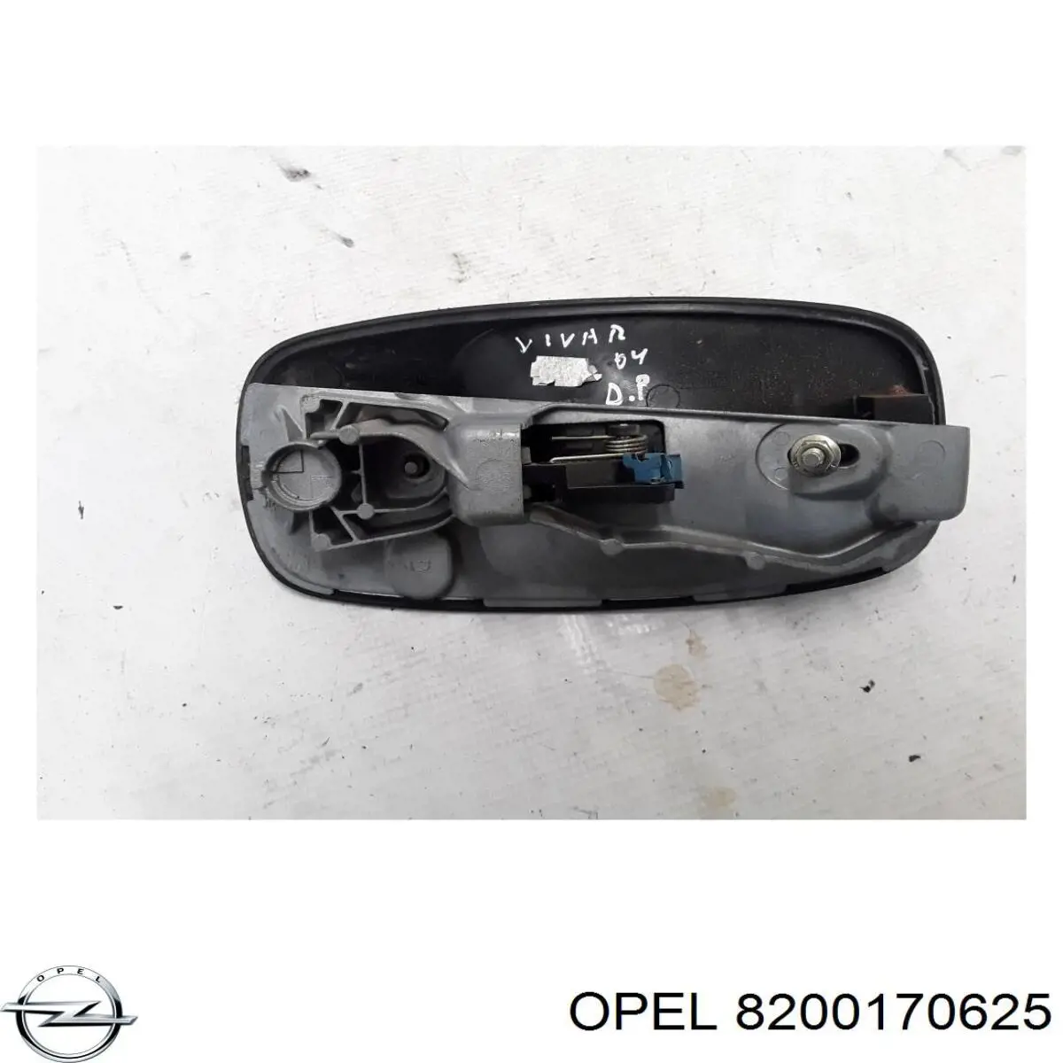 Ручка двері бічної/зсувної зовнішня 91166641 Opel