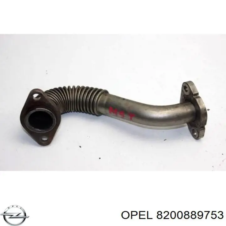 8200889753 Opel патрубок радіатора системи рециркуляції ог