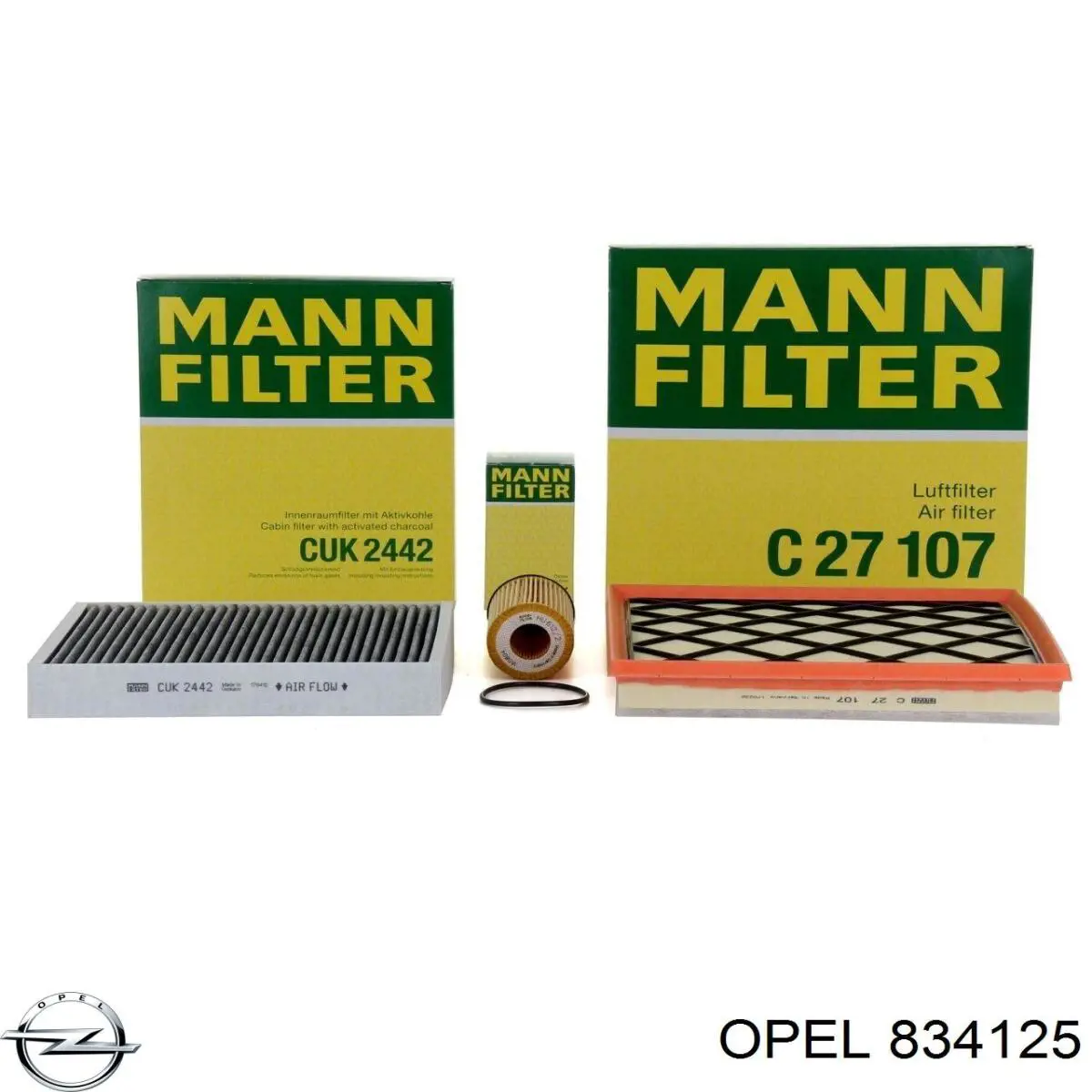 834125 Opel фільтр повітряний