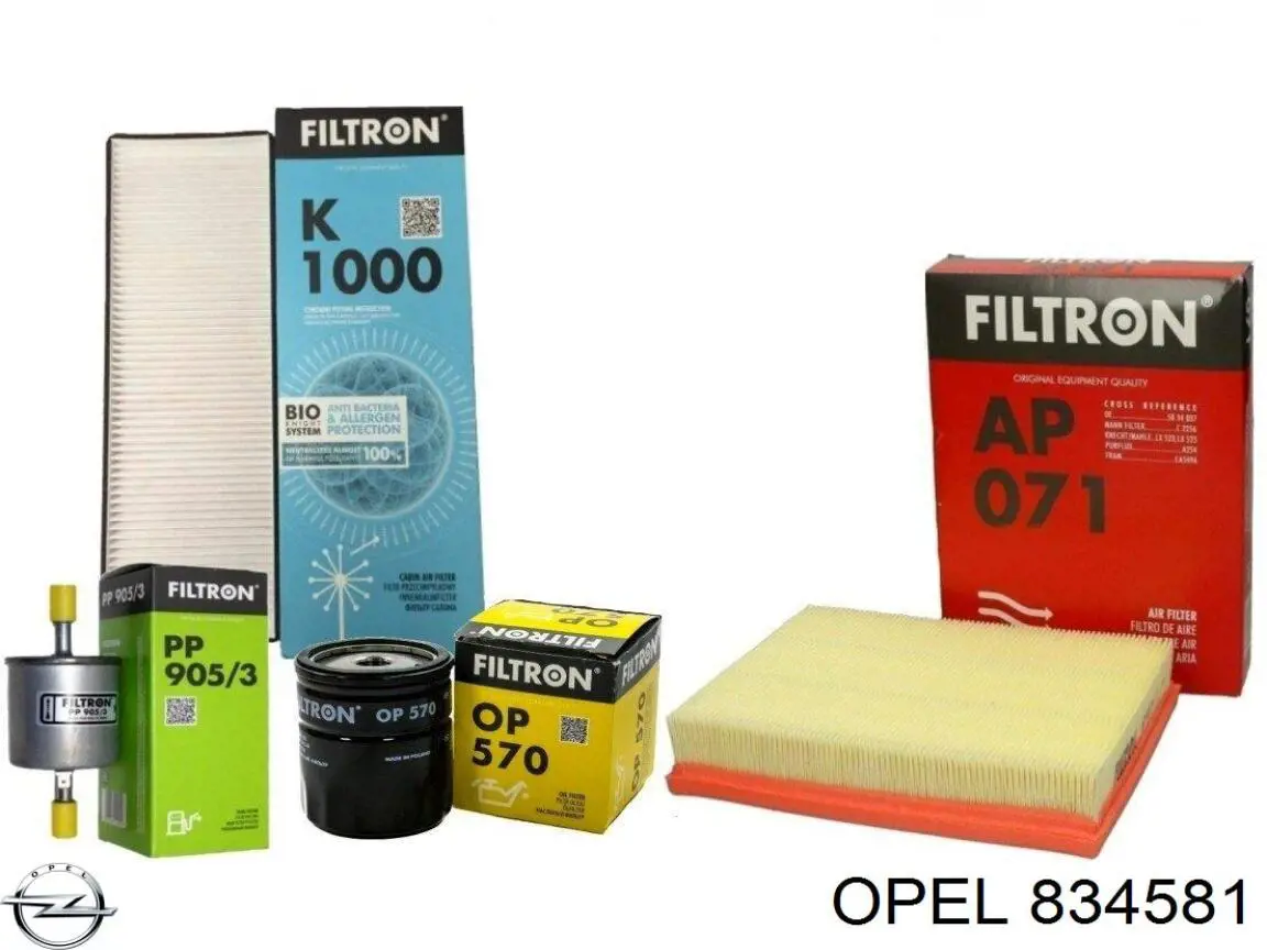 Купити 834581 Opel Автомобільний фільтр повітря