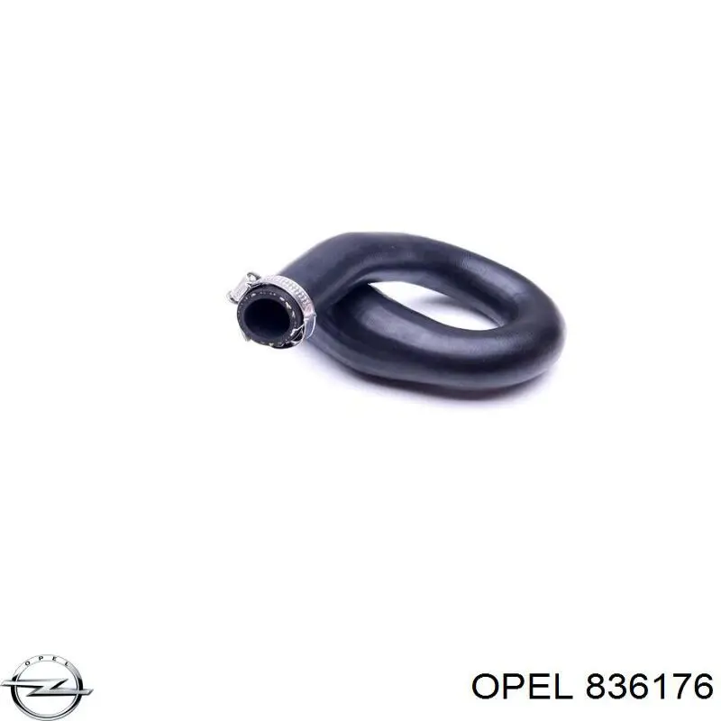 Патрубок повітряний, вихід з турбіни (наддув) 0836176 Opel