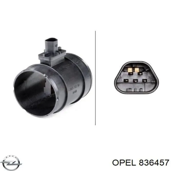 Датчик масової витрати повітря Opel 836457 ціна, від 38.01 USD