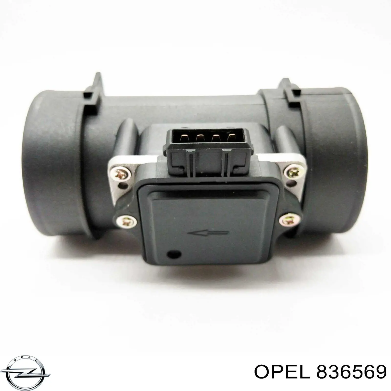 836569 Opel датчик потоку (витрати повітря, витратомір MAF - (Mass Airflow))