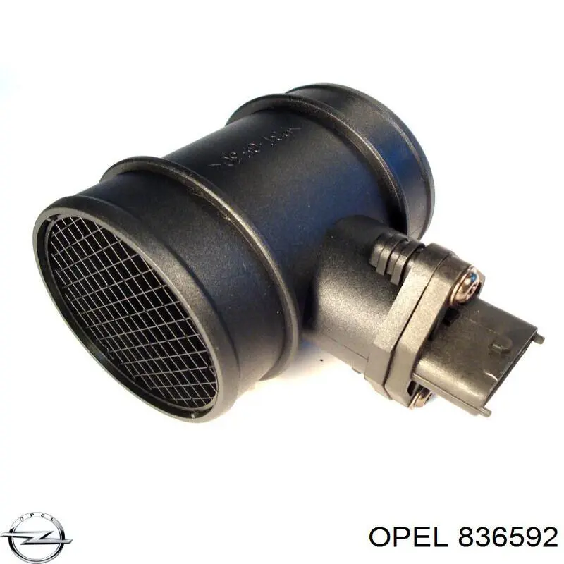 836592 Opel датчик потоку (витрати повітря, витратомір MAF - (Mass Airflow))