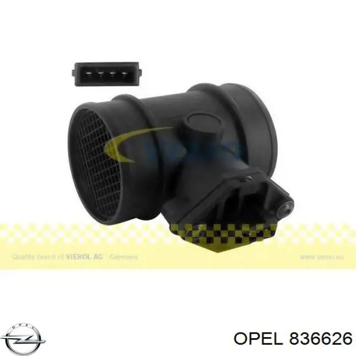 Датчик масової витрати повітря Opel 836626 ціна, від 32.41 USD