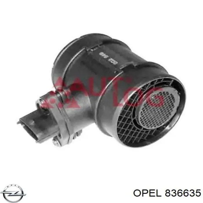 Датчик масової витрати повітря Opel 836635 ціна, від 44.89 USD