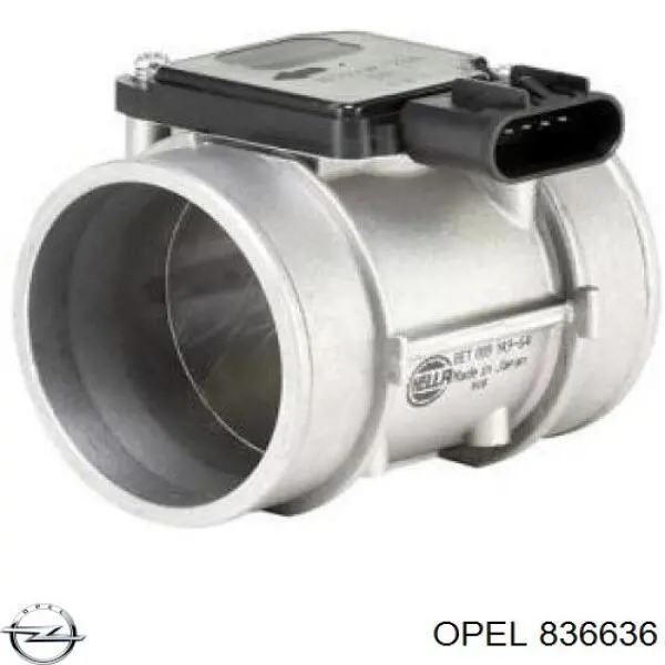 836636 Opel датчик потоку (витрати повітря, витратомір MAF - (Mass Airflow))