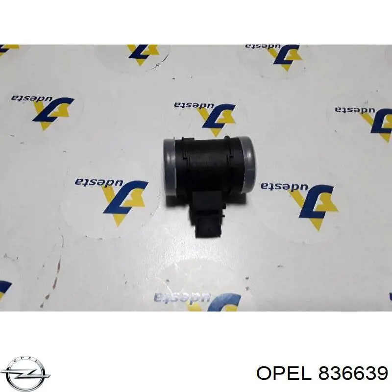 836639 Opel датчик потоку (витрати повітря, витратомір MAF - (Mass Airflow))