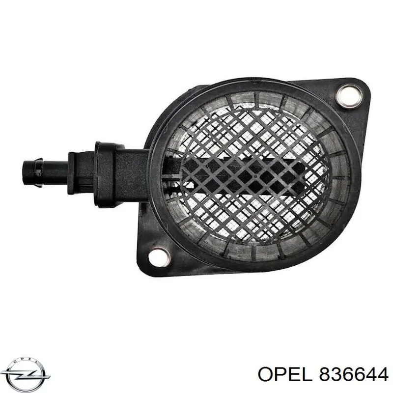 836644 Opel датчик потоку (витрати повітря, витратомір MAF - (Mass Airflow))