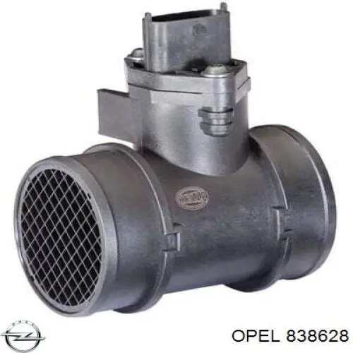 838628 Opel датчик потоку (витрати повітря, витратомір MAF - (Mass Airflow))