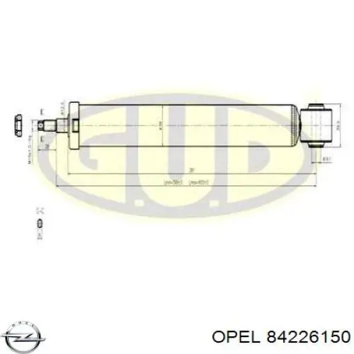 84226150 Opel амортизатор задній