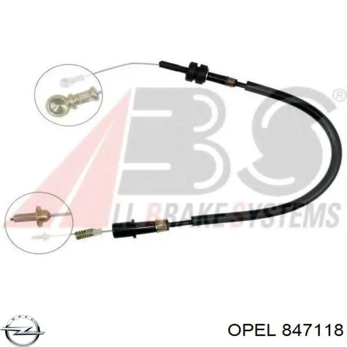 Трос газу Opel 847118 ціна, від 17.72 USD