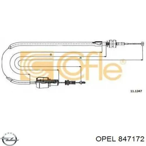 Трос газу 111247 Cofle