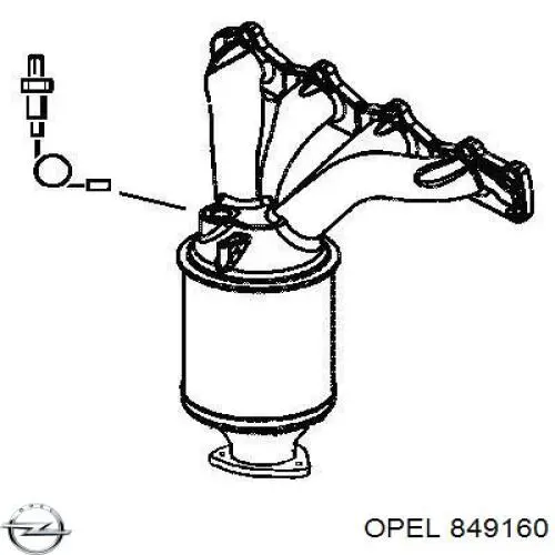 Купити 849160 Opel Перетворювач відпрацьованих газів