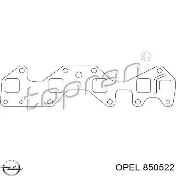 850522 Opel прокладка впускного колектора