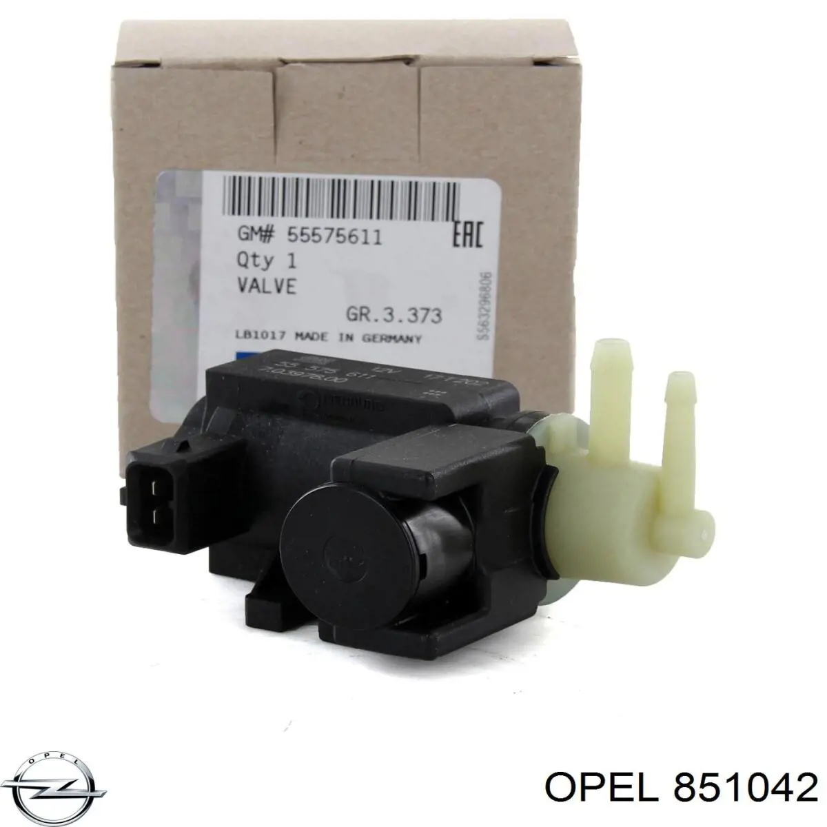 851042 Opel перетворювач тиску (соленоїд наддуву/EGR)