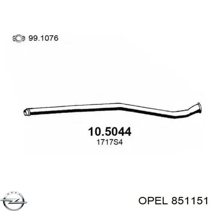 Купити 851151 Opel Прилади управління системи рециркуляції