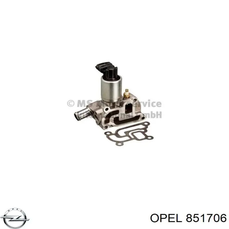 851706 Opel клапан egr, рециркуляції газів