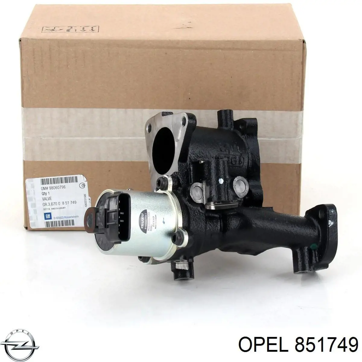 Клапан EGR, рециркуляції газів 851749 Opel