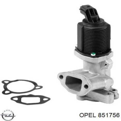 Клапан EGR, рециркуляції газів 851756 Opel