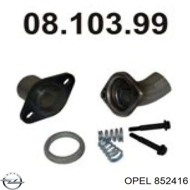 Купити 852416 Opel Вихлоп