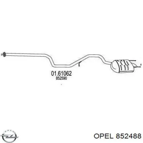 852488 Opel Глушилка задня