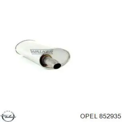 852935 Opel глушник, задня частина