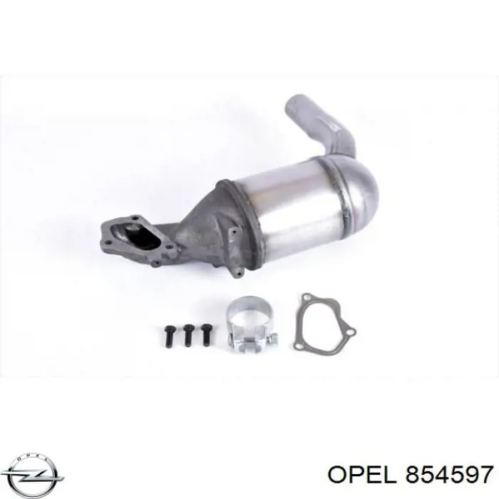 854597 Opel Каталітичний нейтралізатор відпрацьованих газів